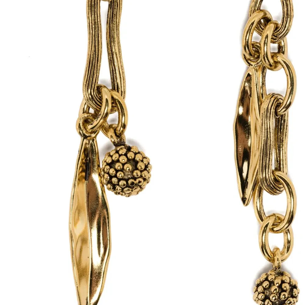 Серьги в форме листа Anthos