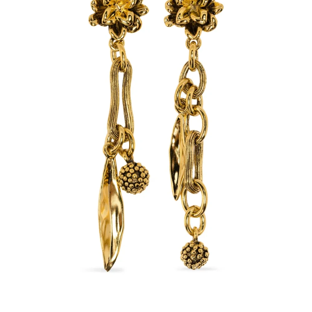 Серьги в форме листа Anthos