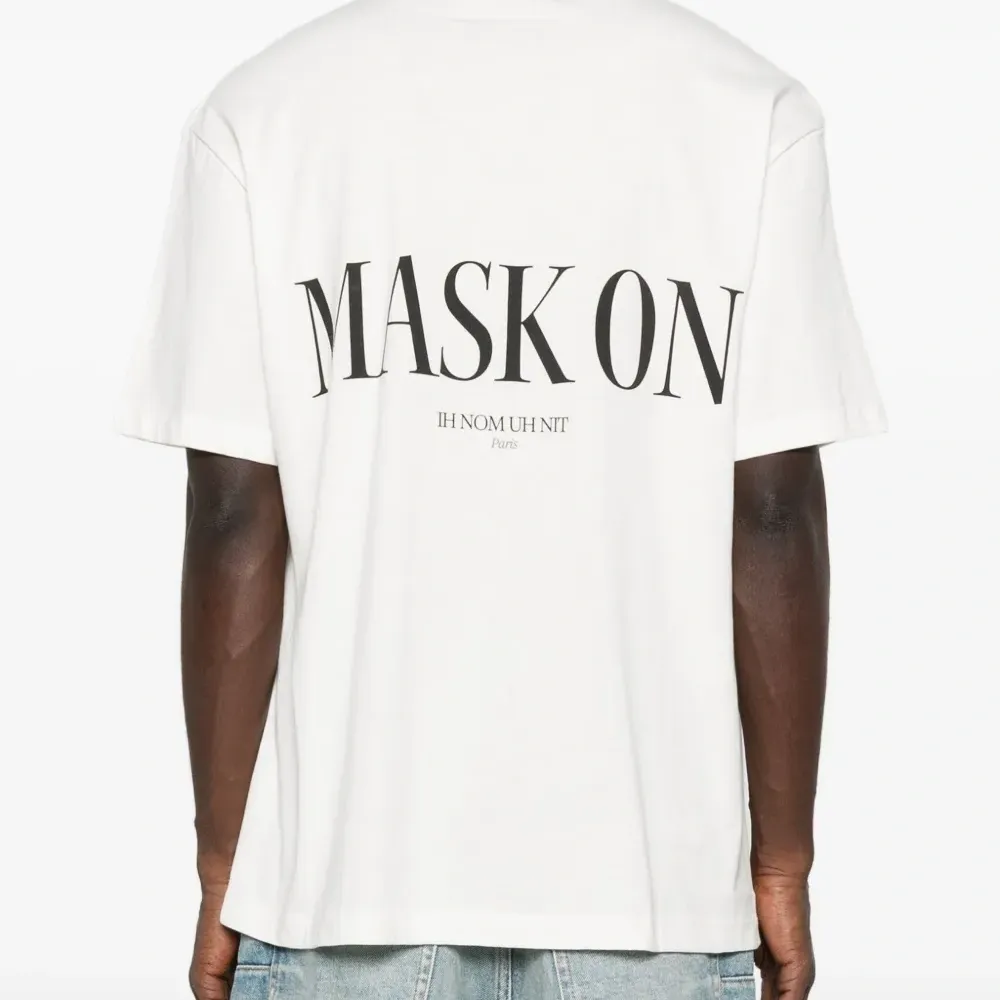 Футболка с принтом в виде растрескавшегося лица