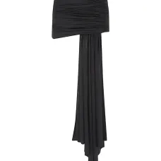 Юбка со сборками и драпировкой