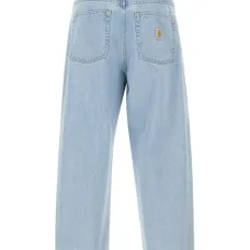 Джинсы с пятью карманами и нашивкой-логотипом