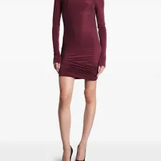 Платье с открытой спиной и драпировкой Платье с открытой спиной и драпировкой