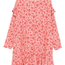 Платье мини с цветочным принтом