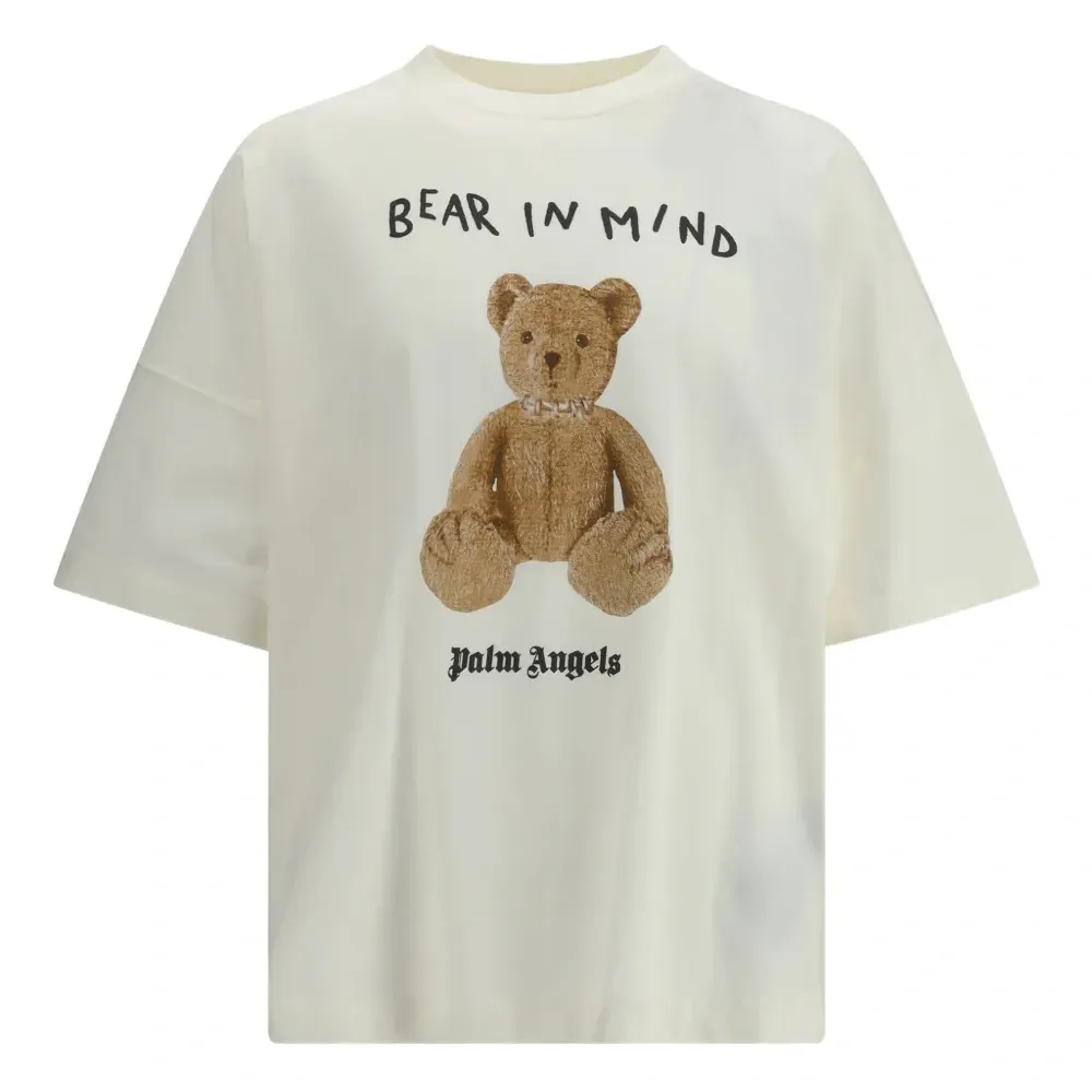 Футболка из хлопка с принтом медвежонка