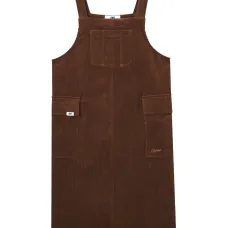 Платье миди с вышитым логотипом