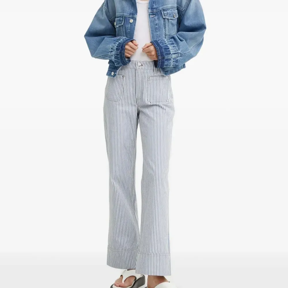 Брюки с полосатыми манжетами