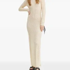 Макси-платье с открытой спиной и сборками Макси-платье с открытой спиной и сборками