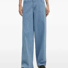 Джинсы из фактурного денима