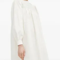 Платье с длинными рукавами и сборкой (на резинке)