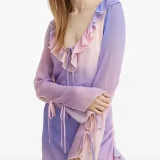 Платье с оборками