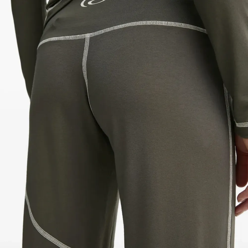 Брюки с контрастной строчкой