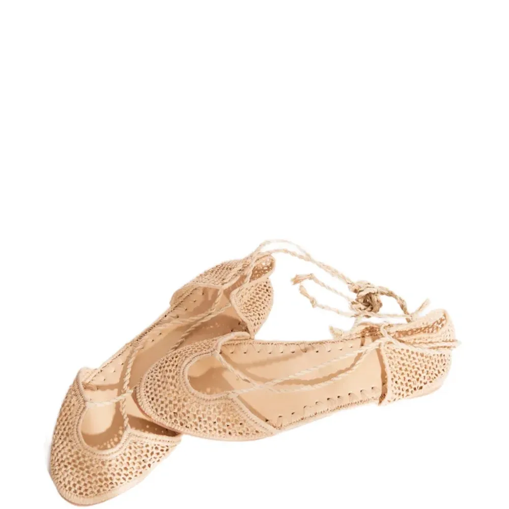 Балетки в технике кроше