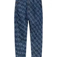 Зауженные джинсы с монограммой