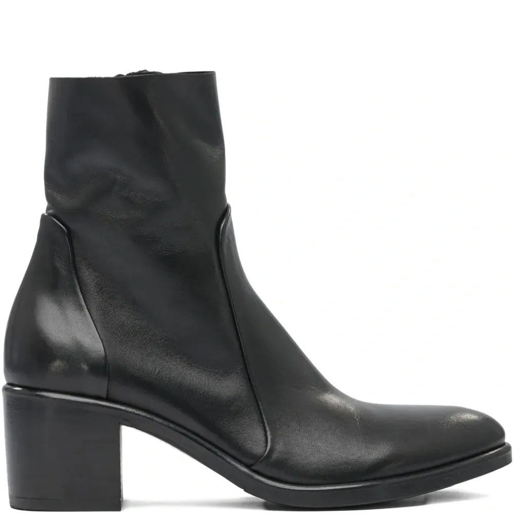 Ботильоны на блочном каблуке