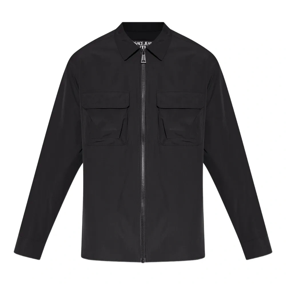 Рубашка на молнии с карманом