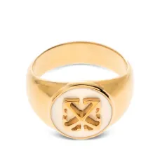 Кольцо с украшением в виде логотипа Кольцо с украшением в виде логотипа