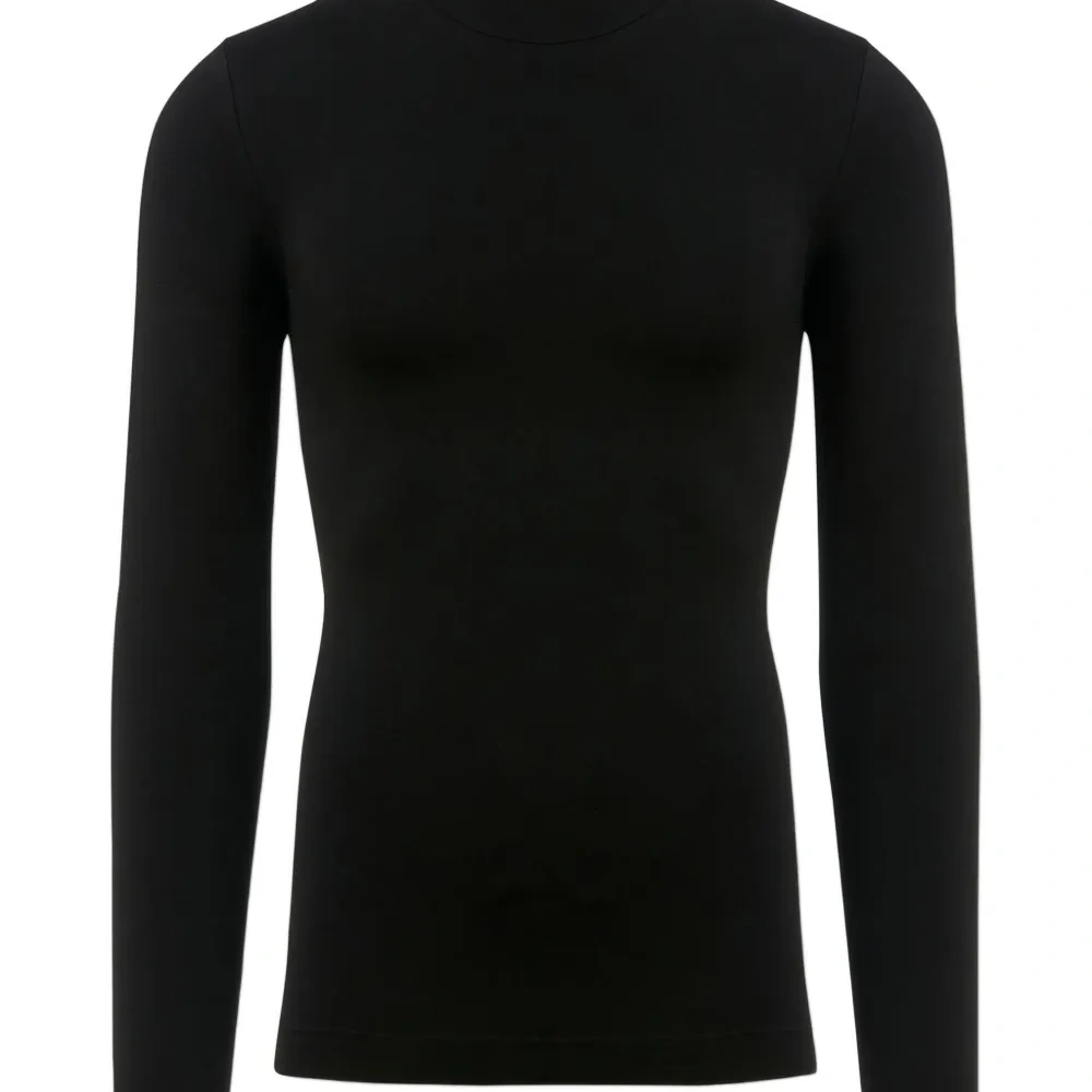 Бесшовный топ с высоким воротником