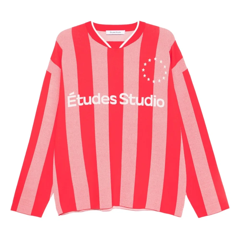 Полосатый свитшот с длинными рукавами