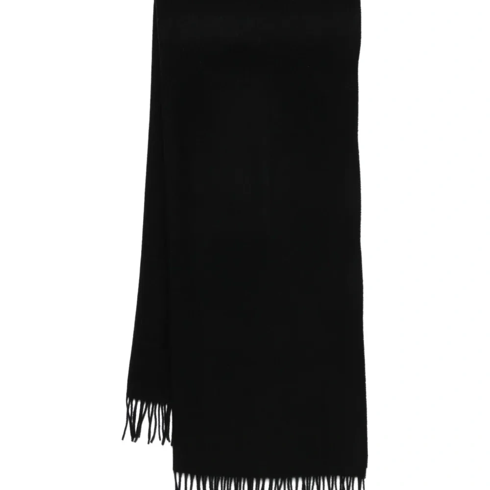 Шерстяной шарф с бахромой Шерстяной шарф с бахромой