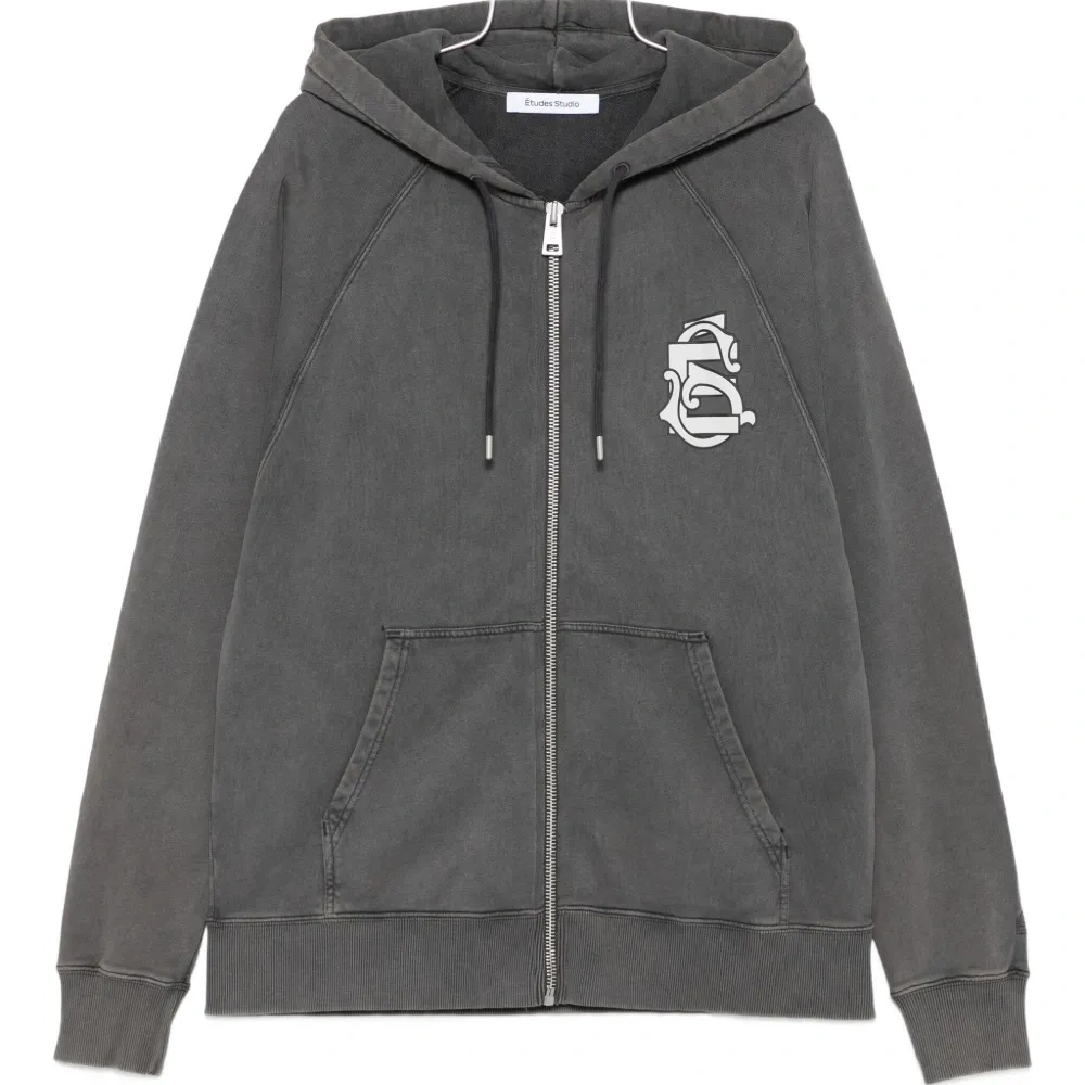 Толстовка на молнии с принтом логотипа