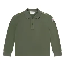 Рубашка поло с длинными рукавами и нашивкой-логотипом Рубашка поло с длинными рукавами и нашивкой-логотипом