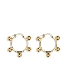 Серьги-кольца с бусинами Серьги-кольца с бусинами