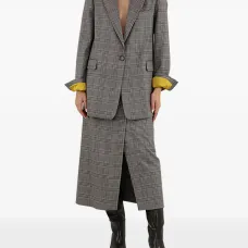 Юбка миди в клетку