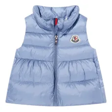 Стеганый жилет с нашивкой-логотипом