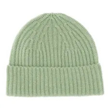 Шерстяная шапка бини в рубчик Шерстяная шапка бини в рубчик