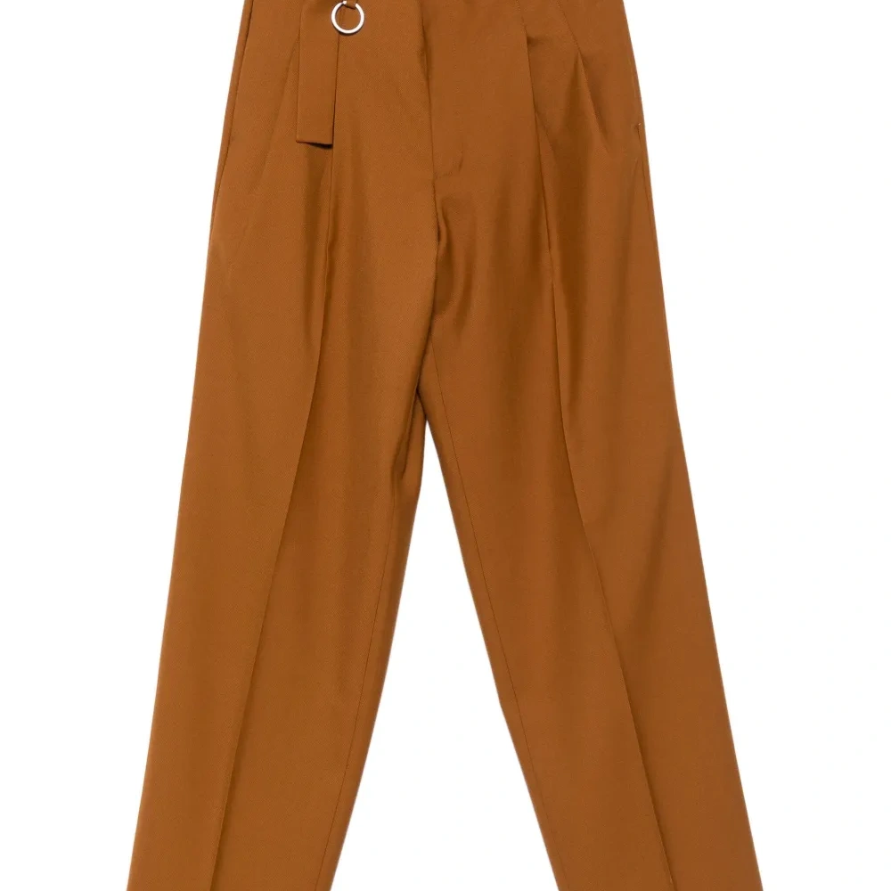 Брюки Loose Suit со складками и поясом