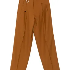 Брюки Loose Suit со складками и поясом