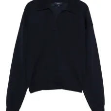 Свитер с воротником-поло