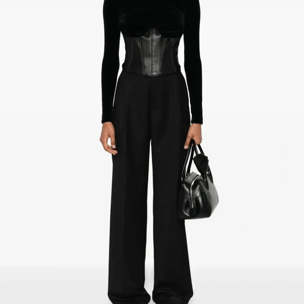 Бархатный топ-корсет