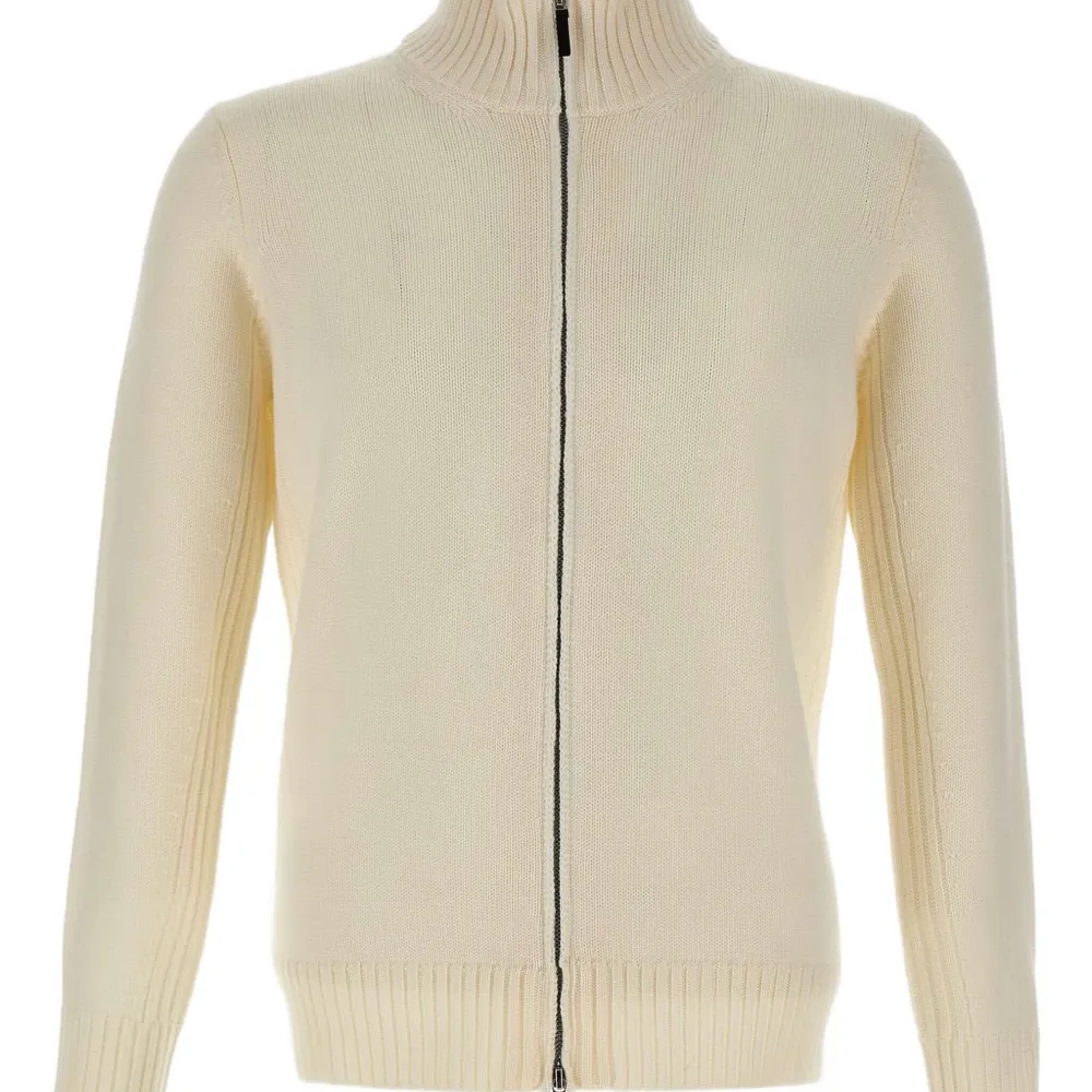 Кардиган в рубчик на молнии