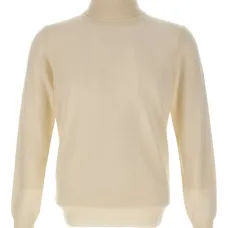 Свитер в рубчик с высоким воротником