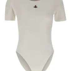 Боди в рубчик с декором Orb