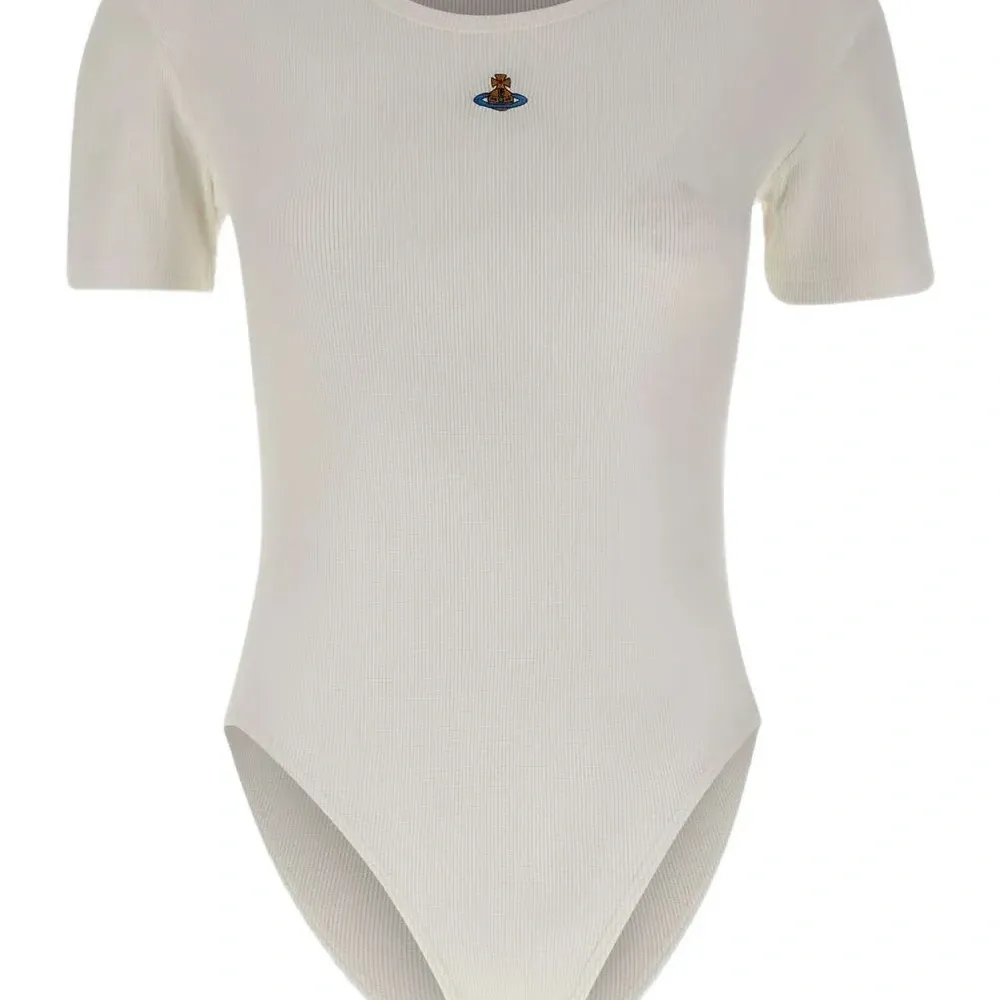 Боди в рубчик с декором Orb