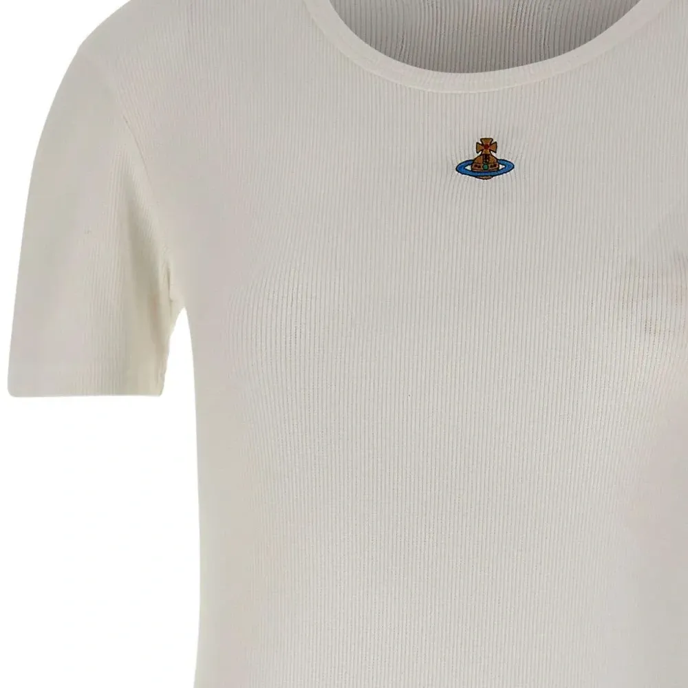 Боди в рубчик с декором Orb