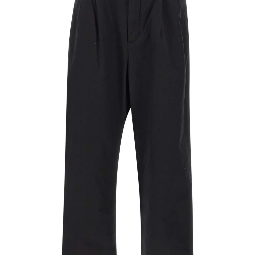 Твиловые брюки со складками