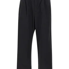 Твиловые брюки со складками