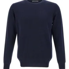 Кашемировый свитер в рубчик