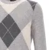 Шерстяной свитер с узором аргайл