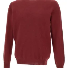 Свитер в рубчик с круглым вырезом