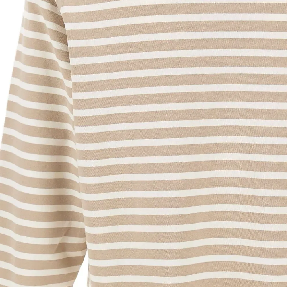 Полосатый топ с длинными рукавами