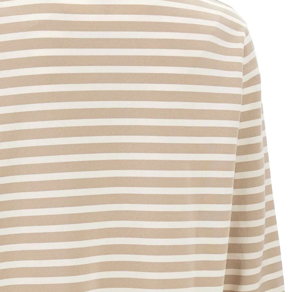 Полосатый топ с длинными рукавами