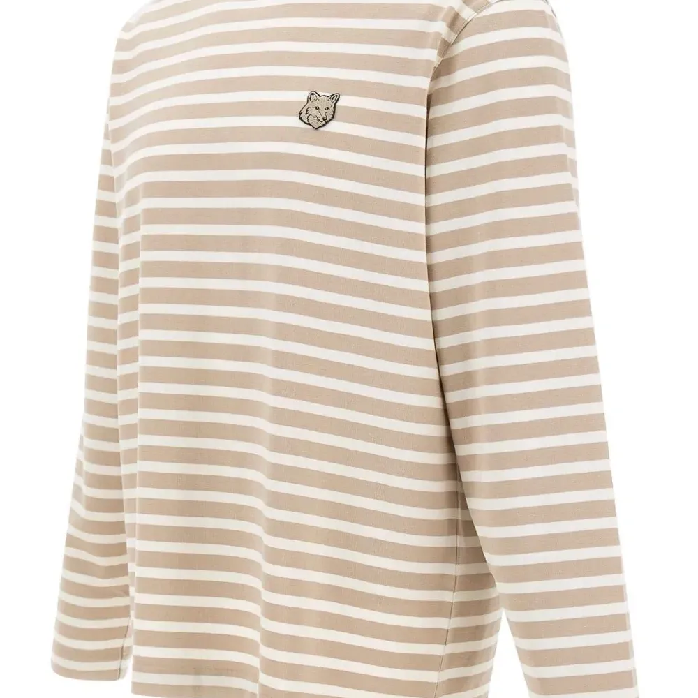 Полосатый топ с длинными рукавами