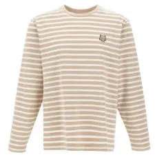 Полосатый топ с длинными рукавами