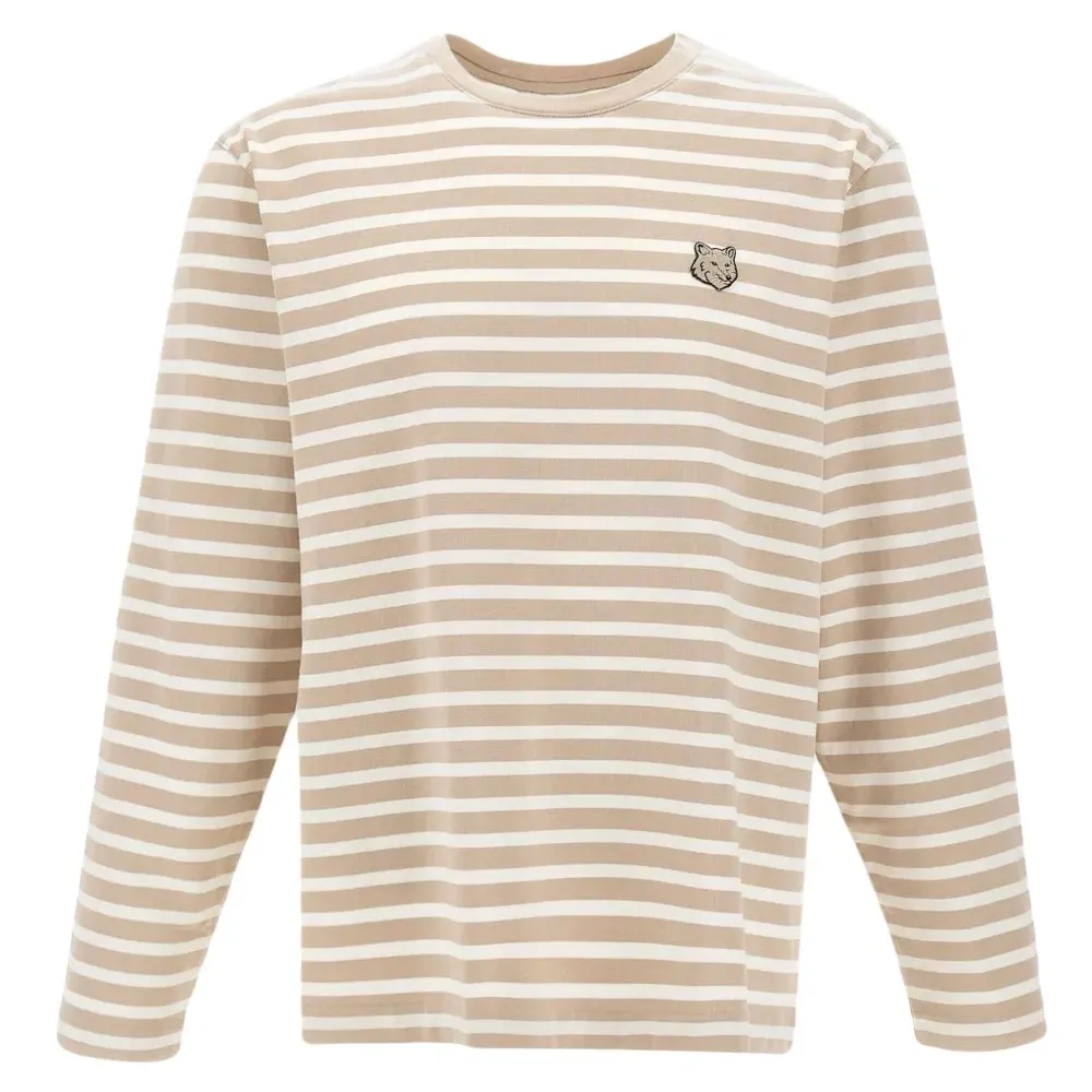 Полосатый топ с длинными рукавами