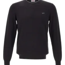 Шерстяной свитер с круглым вырезом