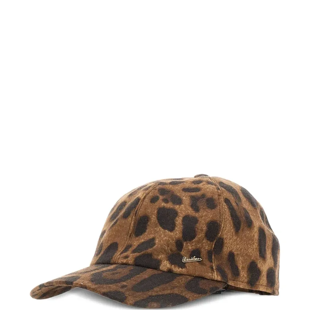 Бейсболка с леопардовым принтом